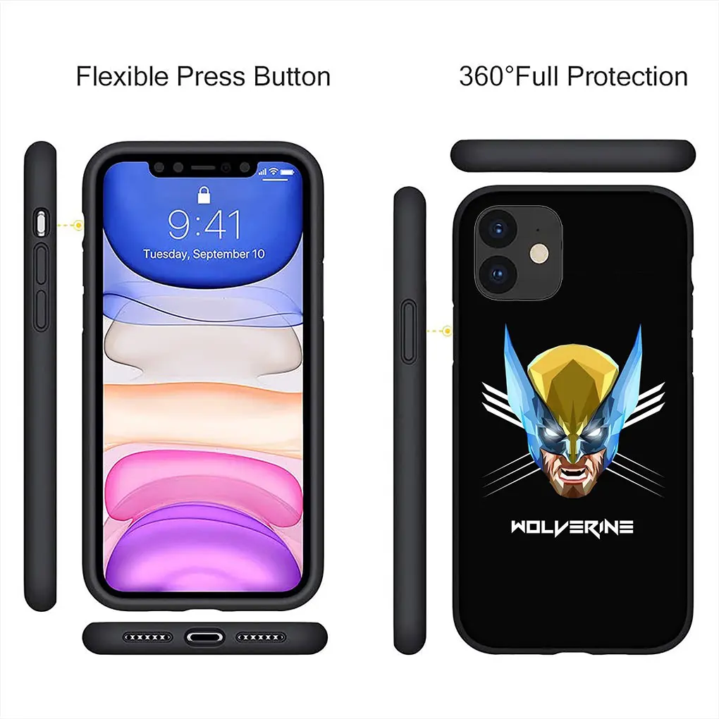 Marvel X Men Xmen Superhero Wolverine Cover Phone Casing for Apple iPhone 16 15 14 13 12 11 Pro Max 6 6s Plus + SE 16+ Case