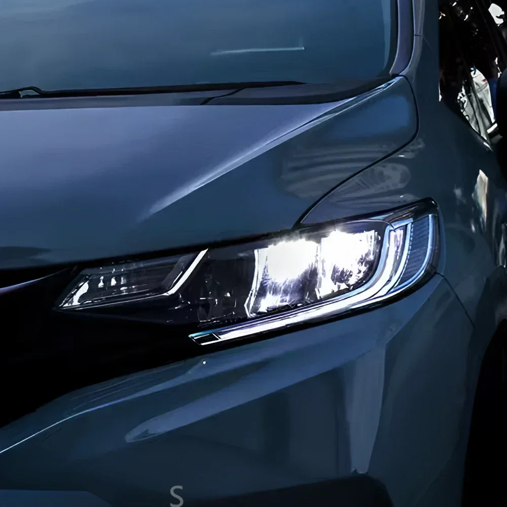 

Автомобильные передние фонари для Honda Fit GK5 2014-2020, светодиодные автомобильные фары в сборе, обновление, высокая настройка, линзы проектора, аксессуары для инструментов
