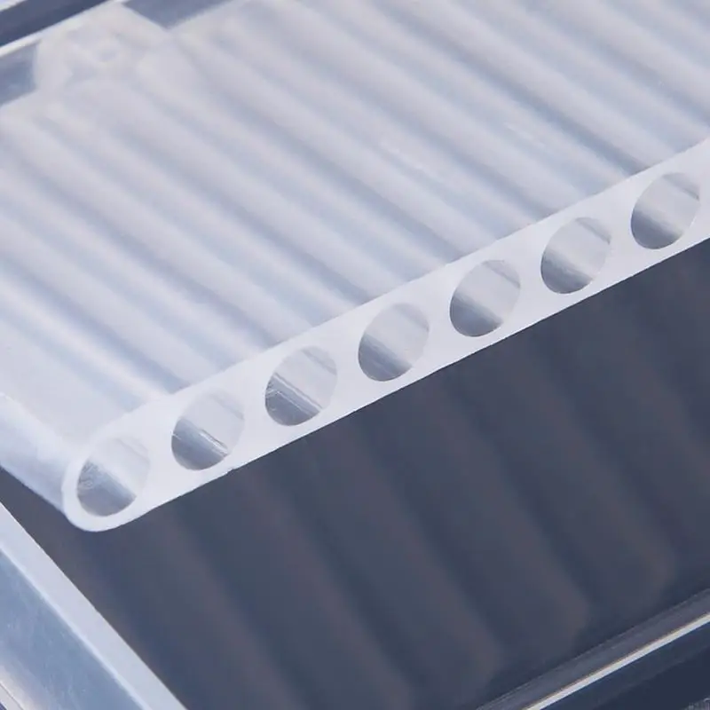 20 Slot Empty Storage Box For Nail Drill Bits Transparent Acrylic Display Box