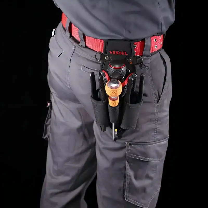 VESSEL TPH-40 Portable Bodypack Screwdriver Pliers Holder for storing 220USB, Hangable Belt Pouch, Electric Rama Repair Kit