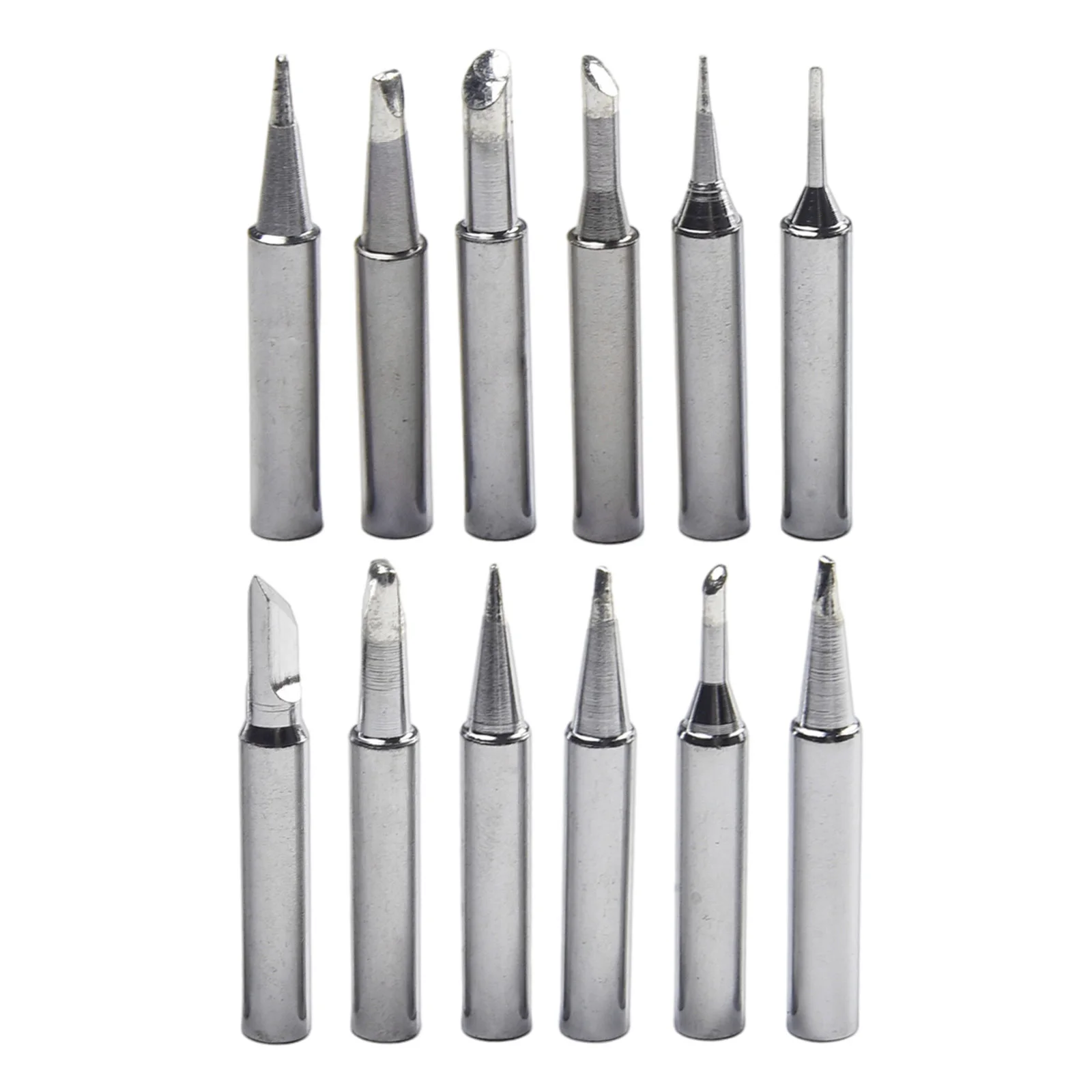 12pcs Soldering Iron Tips Set For 936/ 937/ 938/ 969/ 8586/ 852D Soldering Stations 900M-T Welding Station Tools I B C D K view 5