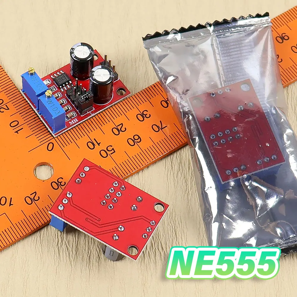 For-Fun 5/10PCS NE555 Pulse Frequency Duty Cycle Adjustable Module Square Wave Signal Generator Stepper Motor Driver 5V-12V