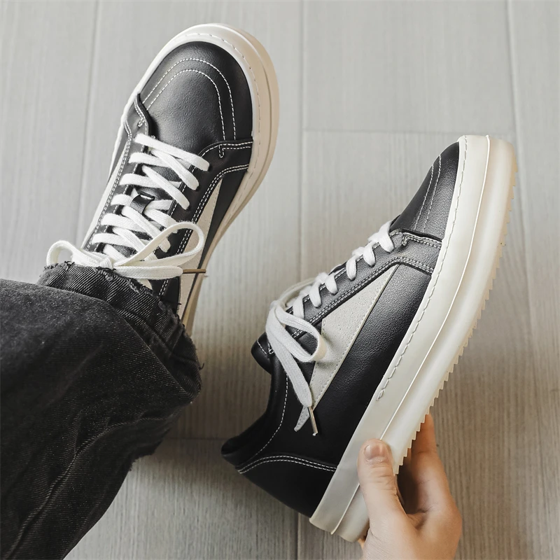 ​2025 Men’s Trendy Skate Shoes– Cool Street Style, Retro American Design, Thick Sole, Casual & Multipurpose