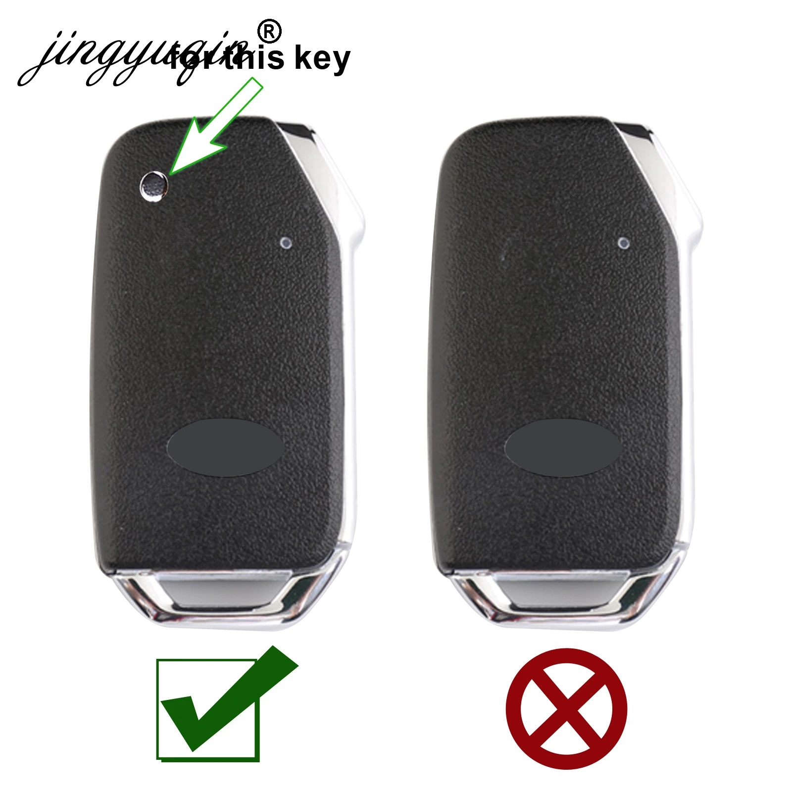 jingyuqin Remote Flip Key Case For Kia Sportage Ceed Sorento Cerato Forte Silicone Fob Cover Skin Rubber Holder 2017 2018 2019