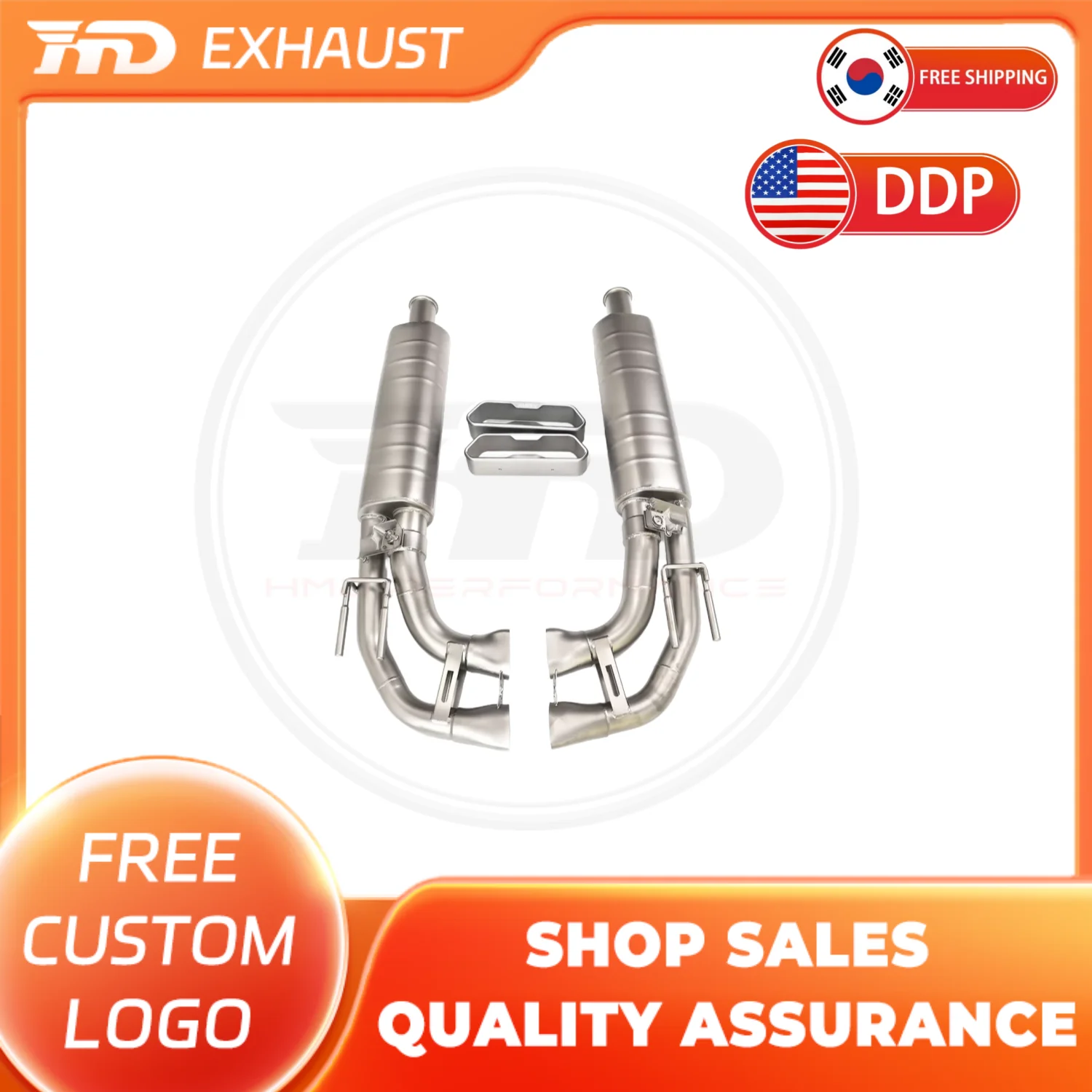 

HMD Exclusive Customization SS304 Frosted Catback Exhaust for Mercedes Benz G63 W464 Exhaust System With Muffler OEM Valve