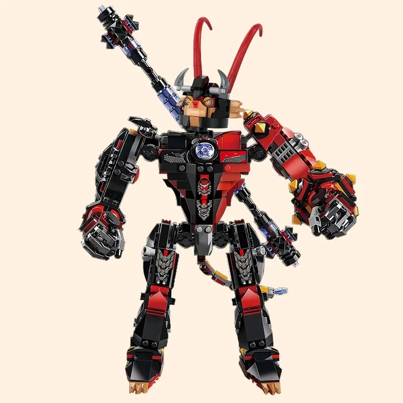 2023 New 1006pcs Monkie Kid Series Macaques Mech Building Blocks with Figures Monkey King Robot Mecha Bricks Toys for Boys Gifts