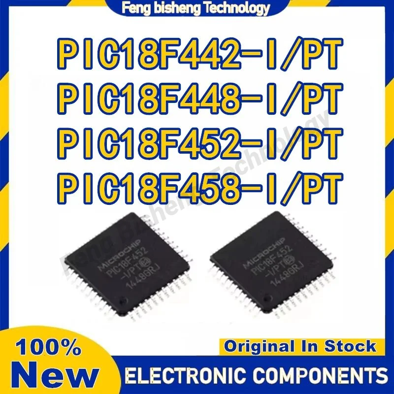 IC IC MCUチップ,PIC18F442-I,PIC18F448-I,新品,PIC18F452-I/pt,PIC18F458-I/pt,TQFP-44/pt,pic18f442,pic18f448,pic18f452,pic18f458