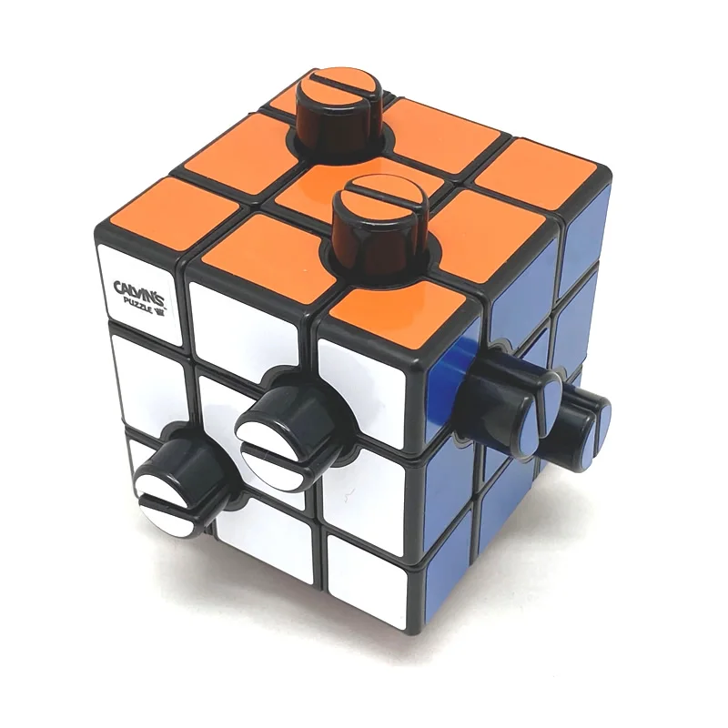 Evgeniy Button Cube 2 Hole Calvin's Puzzles 3x3x3 Magic Cube Neo Professional Speed Twisty Puzzle Brain Teasers Educational Toys