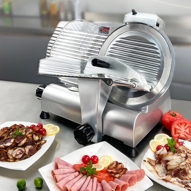 

Electric Slicer 8 10 Inch Blade Food Cutter Semi Automatic Meat Slicing Machine Commercial Beef Mutton Roll Maker