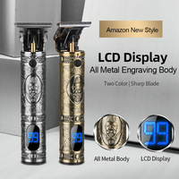 RESUXI JM-700AL USB Rechargeable T9 Hair Clipper LCD Electric Hair Trimmer Cordless Shaver Trimmer for Men Hair Cutting Machine