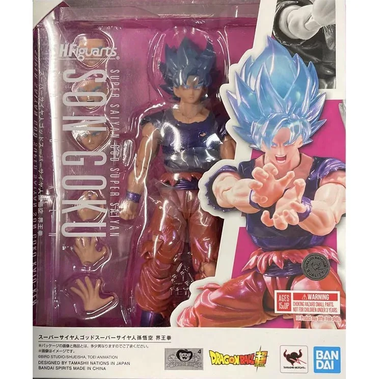 

In Stock Bandai SHF Shanghai Soul Store Limited Super Blue Sun Wukong World King Fist Super Saiyan