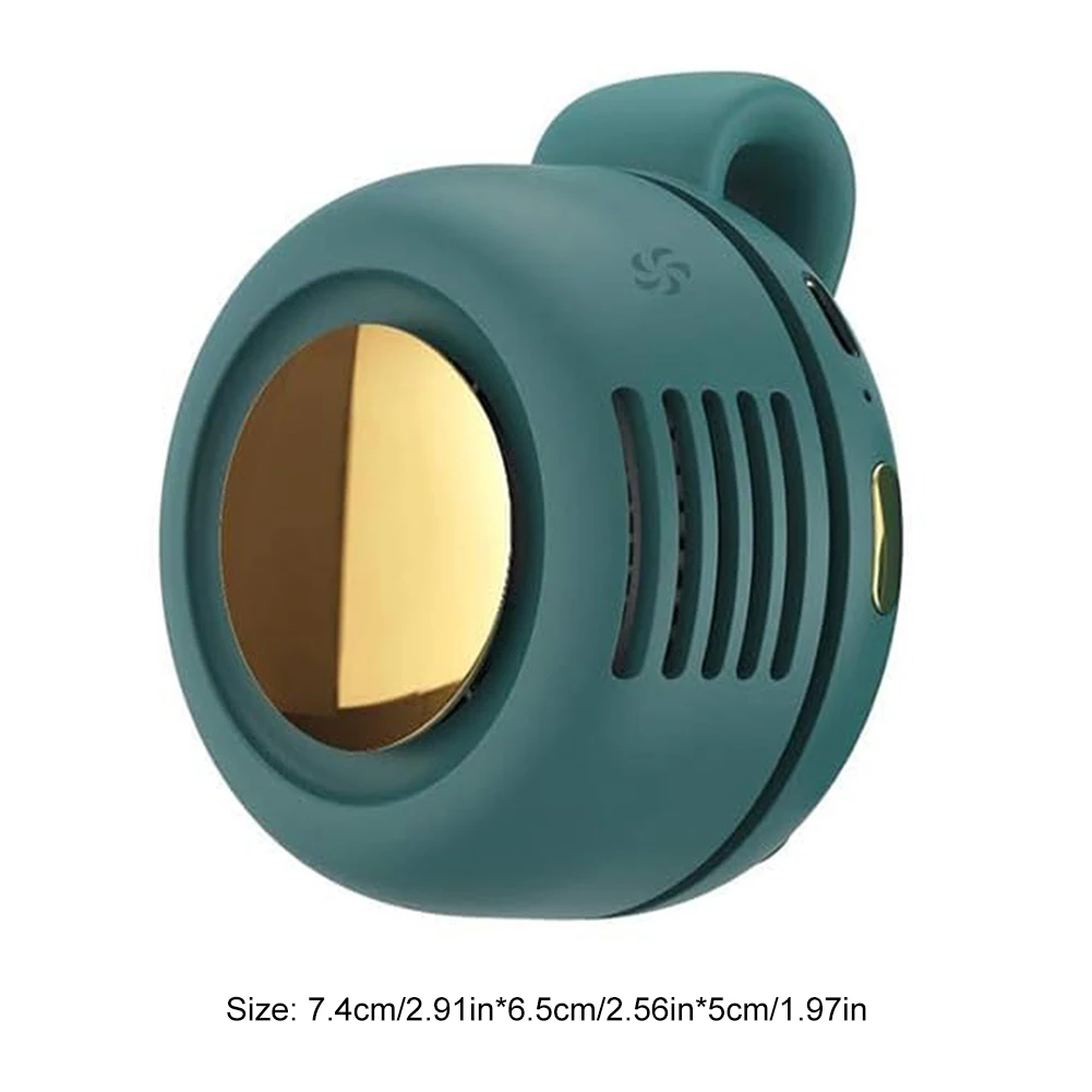 مروحة محمولة بدون شفرات مثبتة على الخصر USB-C قابلة لإعادة الشحن، 360 درجة ° مروحة خارجية خالية من الشفرة قابلة للتعديل للرياضات الخارجية