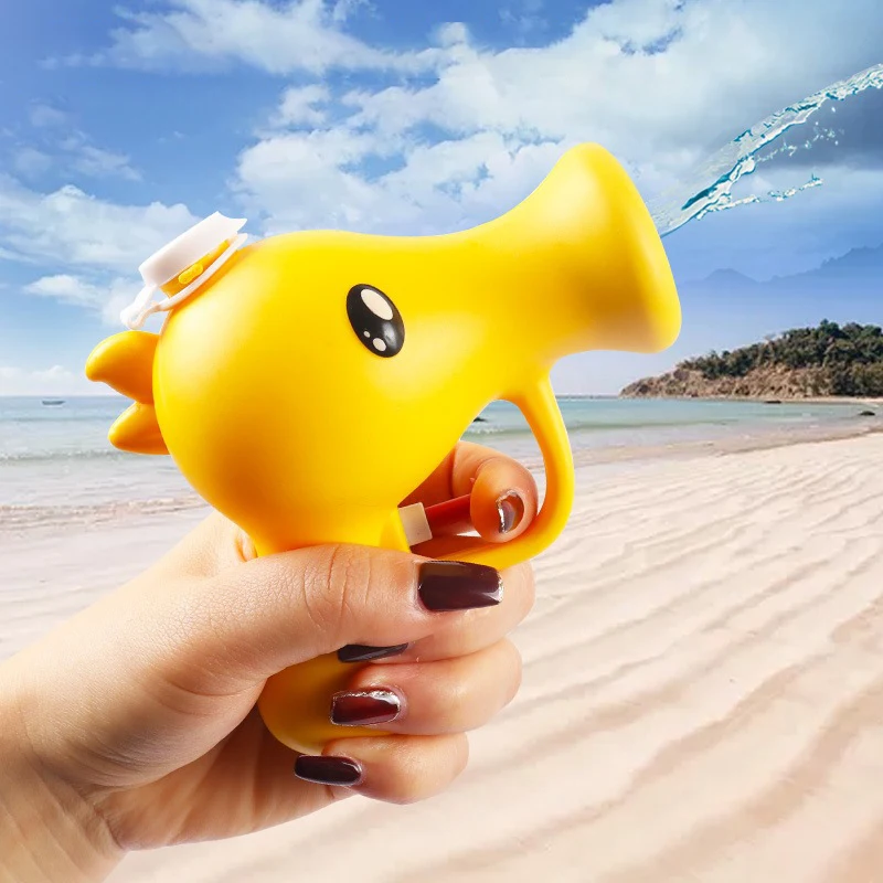 New Cartoon Peashooter Handheld Water Blaster Summer Toy Outdoor Beach Pool Kids Water Fighting Game Supply