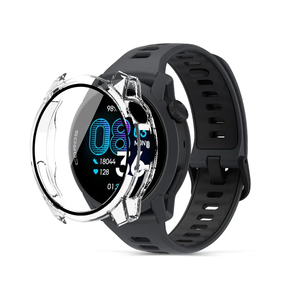 PC-Schutzhülle für Coros Pace 4 Smartwatch, Displayschutzfolie, Rundumschutz für COROS PACE 4, Hülle + Glaszubehör