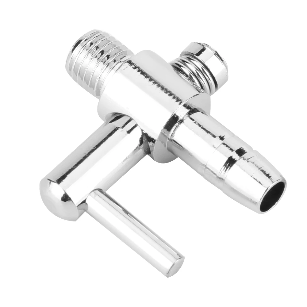 5Pcs Stainless Steel Air Tube Distributor Oxygen Pump Control Valve Single-head Threaded Valves for Fish Tank Aquarium