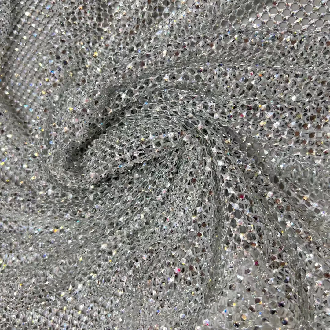 Luxury African Stones Lace Fabric High Quality 2023 Heavy Rhinestones Embroidery French Tulle Lace For Nigerian Wedding Party