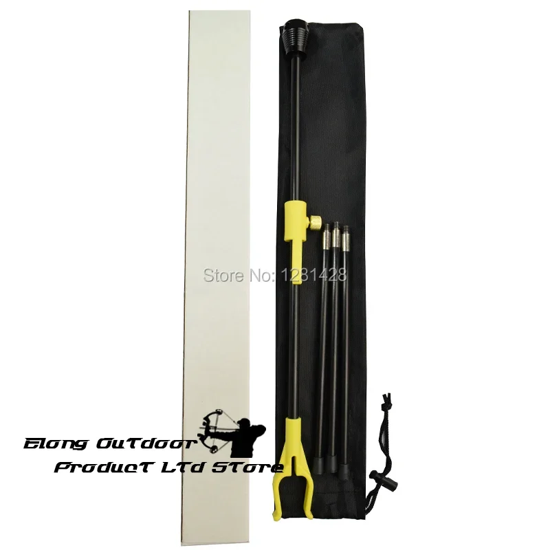 1PCS ใหม่ Elong กลางแจ้งสีเหลืองยิงธนูที่ถอดออกได้ Bow Stand Holder สําหรับ Recurve Bow