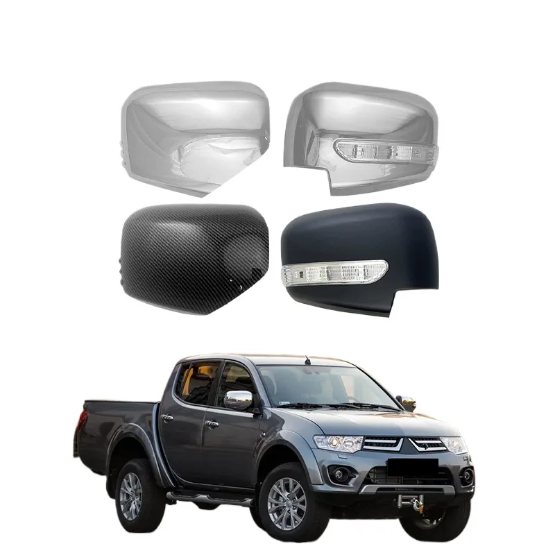 

Suitable for 2005-2014 Mitsubishi Triton L200 rearview mirror cover electroplating rearview mirror shell carbon fiber reflector