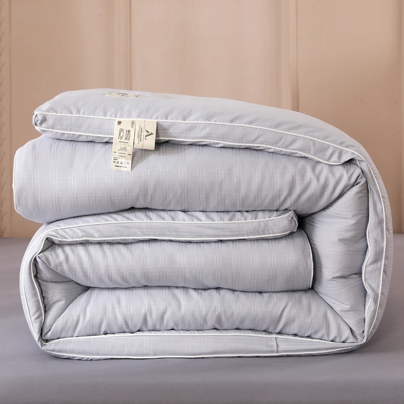 2025 new jacquard soybean fiber quilt thickened to keep warm winter quilt spring and autumn quilt core dormitory home