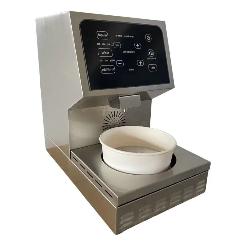 High-efficiency 2000W commercial stainless steel desktop instant noodle pot with timing function