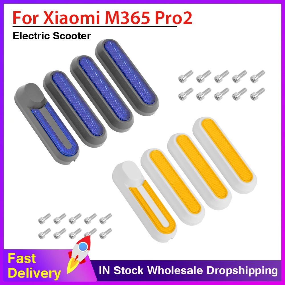 Electric Scooter New Wheel Cover Hub Cap Protective Shells Reflective Stickers for Xiaomi Mi 1S Pro 2 M365 Scooter Accessories