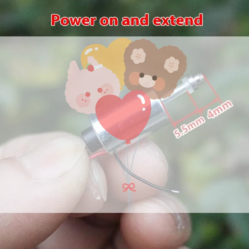 1 Piece DIY Fingerprint Lock DC 7.4V 9V 12V Mini Round 10MM Cylinder Suction Push-Pull Type Linear Solenoid Electromagnet