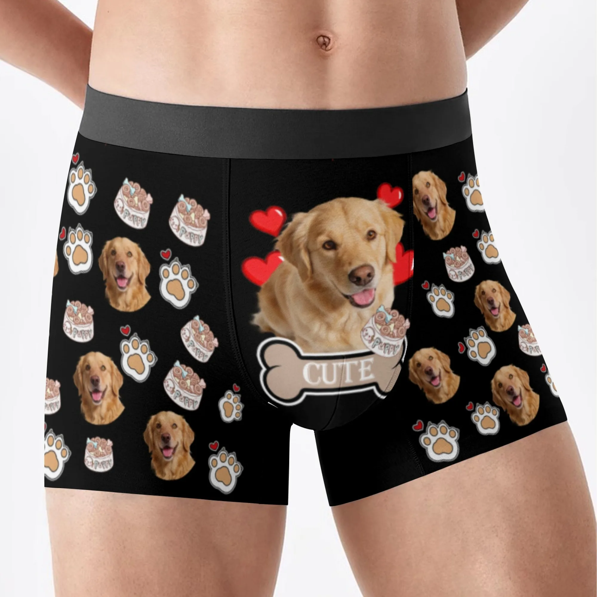 Personalized facial photo customization flat underwear customization men's Valentine's Day gift for husband gift for father