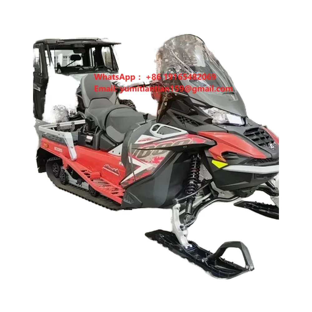 Adult 1000Cc Snowmobile for Outdoor Ski Mobility 4 Stroke Engine Touring Style for Riding Play Equipment