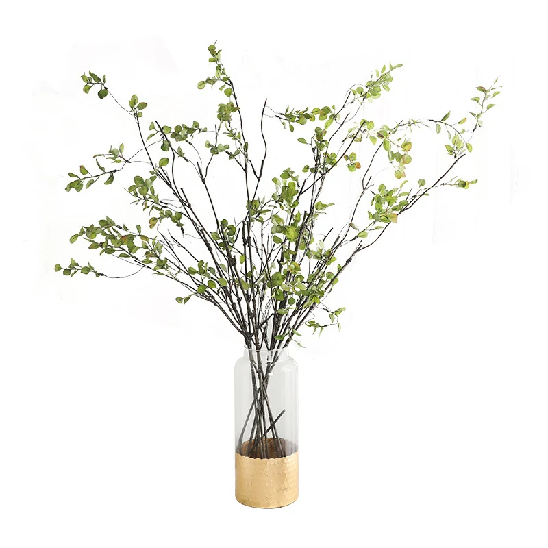 110cm Single Feel Herbst blatt Pflanzens trauß künstliche Blumen Kunststoff boden Hochzeits arrangement verwelkte Rattan Dekoration