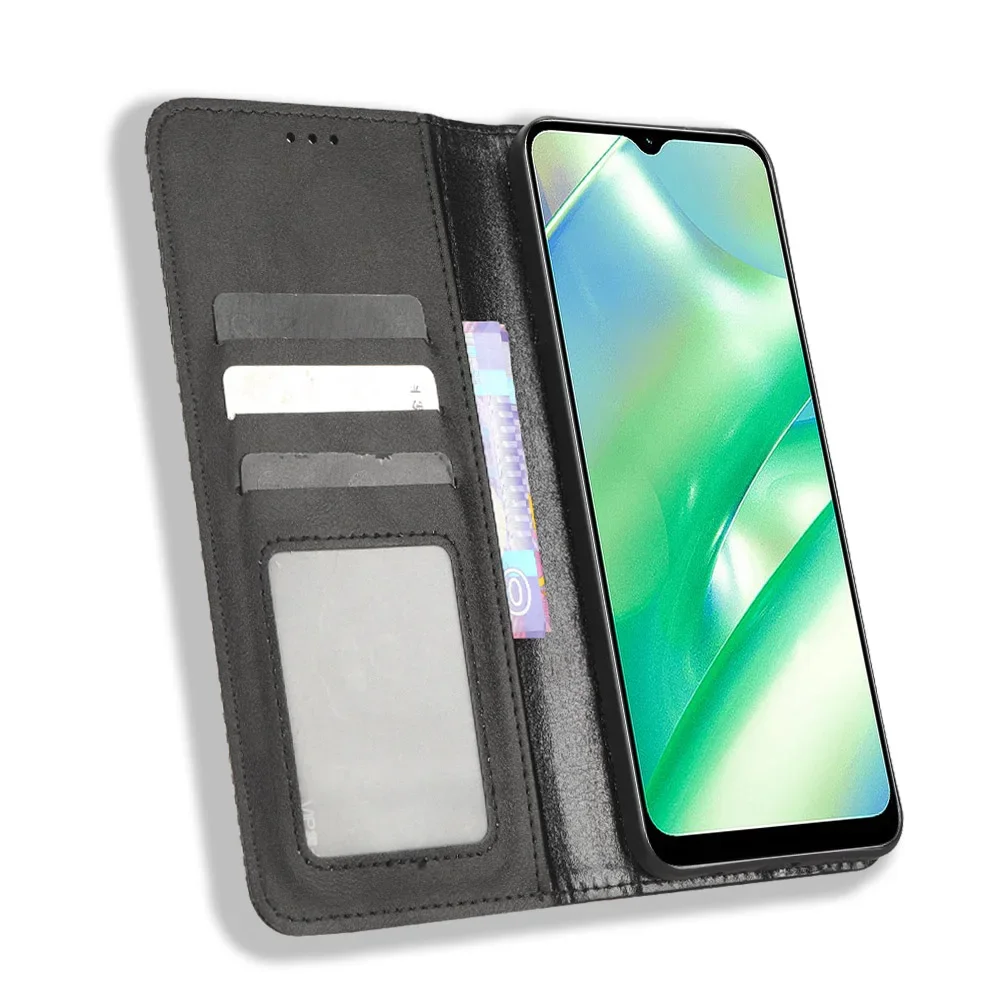 For Tecno Pova 6 Neo 6.78INCH 4G Luxury Case Retro Leather Wallet Book Magnet Auto Closed Flip Cover Tecno Pova6 Neo Phone Bags