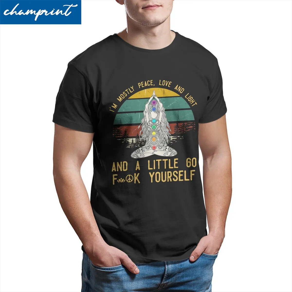 Men Namaste Mother Yoga T Shirt Mystery 100% Cotton Clothing Funny Short Sleeve Crewneck Tees New Arrival T-Shirts