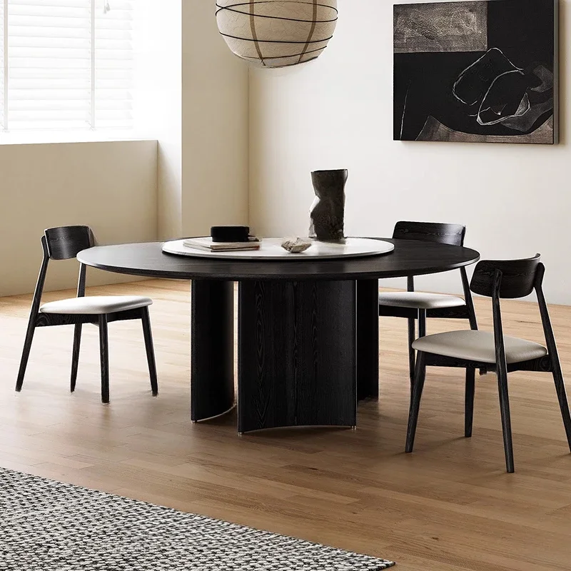 Extendable 4 Chairs Dining End Table Console Modern Round Industrial Dining Table Manger Restaurant Esstisch Furniture OK50CZ