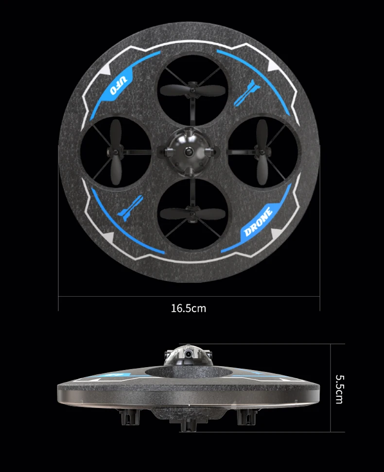

Летающая пена, WIFI, FPV, пульт дистанционного управления, квадрокоптер, 2,4G, умный удержатель препятствий, удержание 360° ° Флип-красочный светодиодный дрон UFO RC