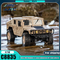 JJRC C8835 Military Jeep  1/16 RC Car  All-terrain 6km/h Remote Control Car with Light Off-road Climbing Cars Model Gifts Toy