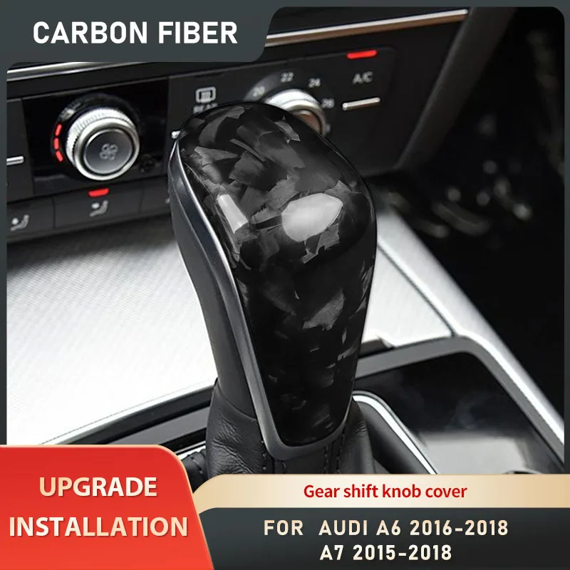 

Модификация салона автомобиля, крышка переключения передач из углеродного волокна для Audi A6 A7 2016-2018