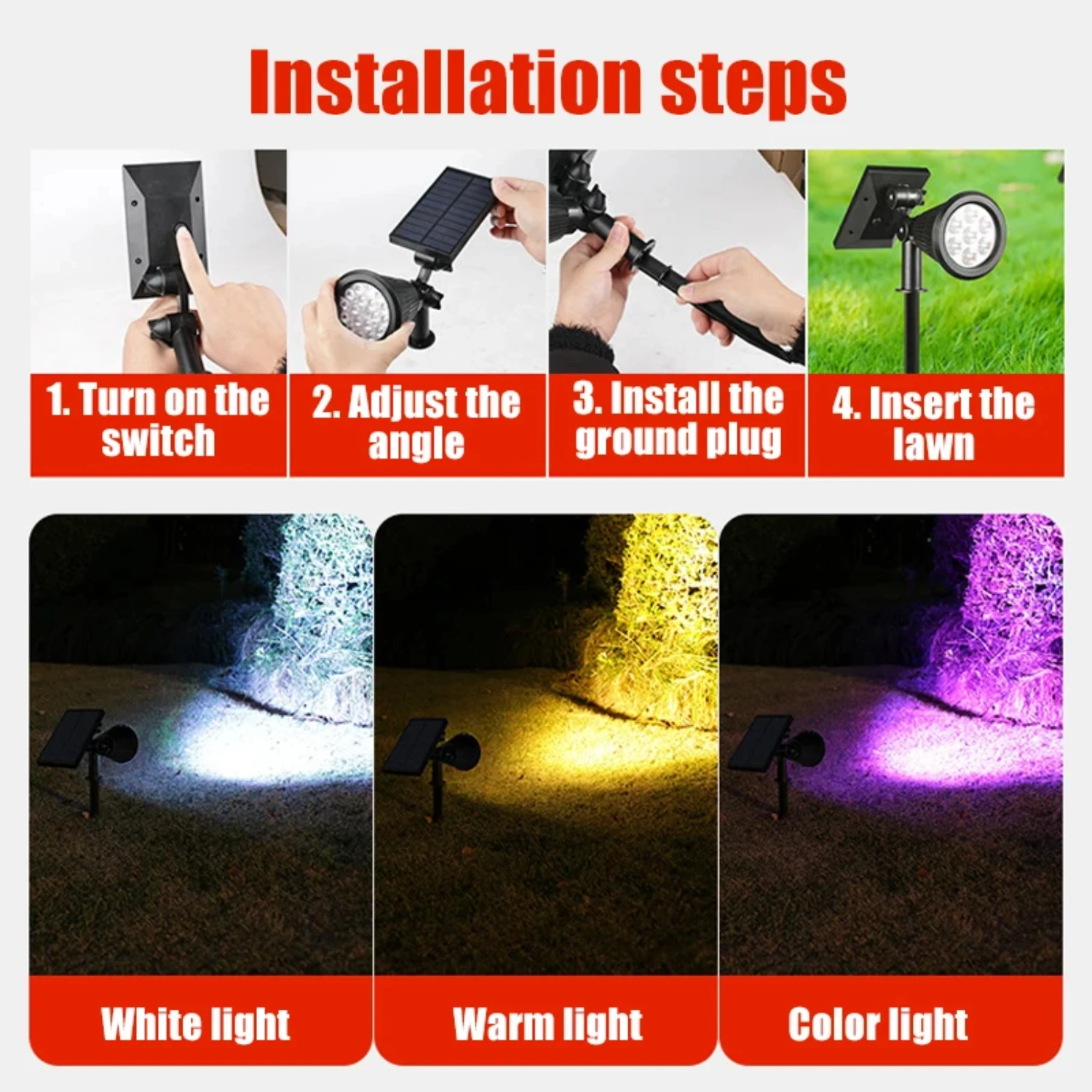 Elegantes lámparas de pared solares para jardín NT Villa para una iluminación elegante - Luces exteriores impermeables IP65 - LED solar de bajo consumo