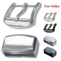 For Seiko Watch Band Keeper Metal Clasp 18mm 20mm 316L Stainless Steel Silver Black Buckle Ring Loop Holder Pin Clasp Acessories