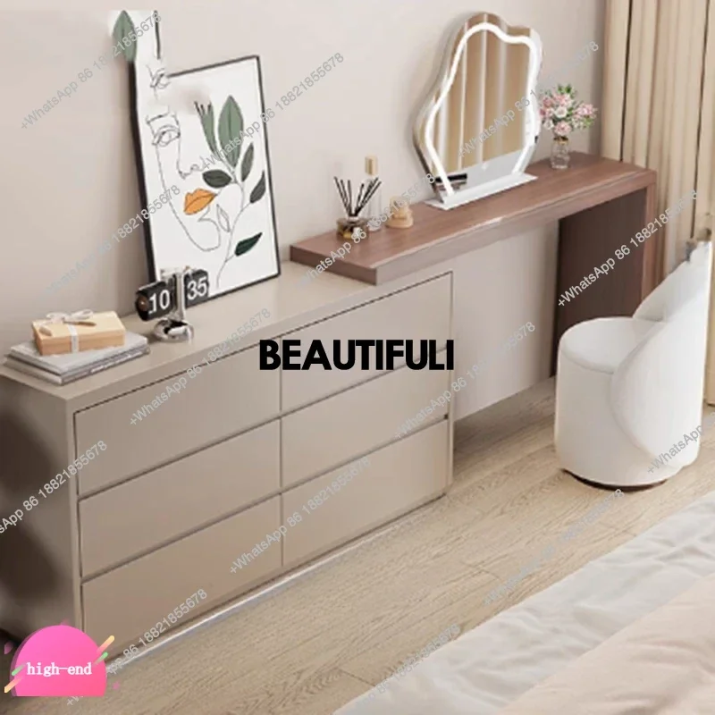 

Nordic White Vanity Tables Storage Stool Modern Cheap Drawer Vanity Tables Girl Salon Seating Coiffeuse De Chambre Furniture