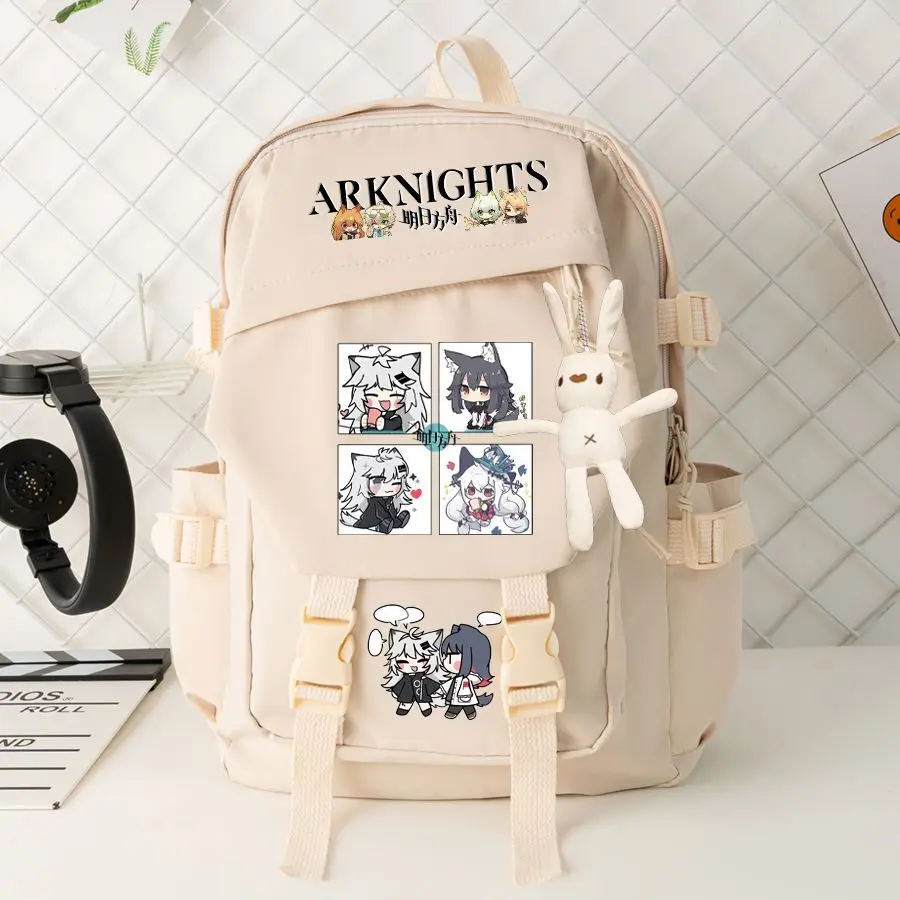 Arknights Anime Backpack For Elementary Middle School Students, Boys And Girls, Large Capacity, Lightweight, Spine Protection, A