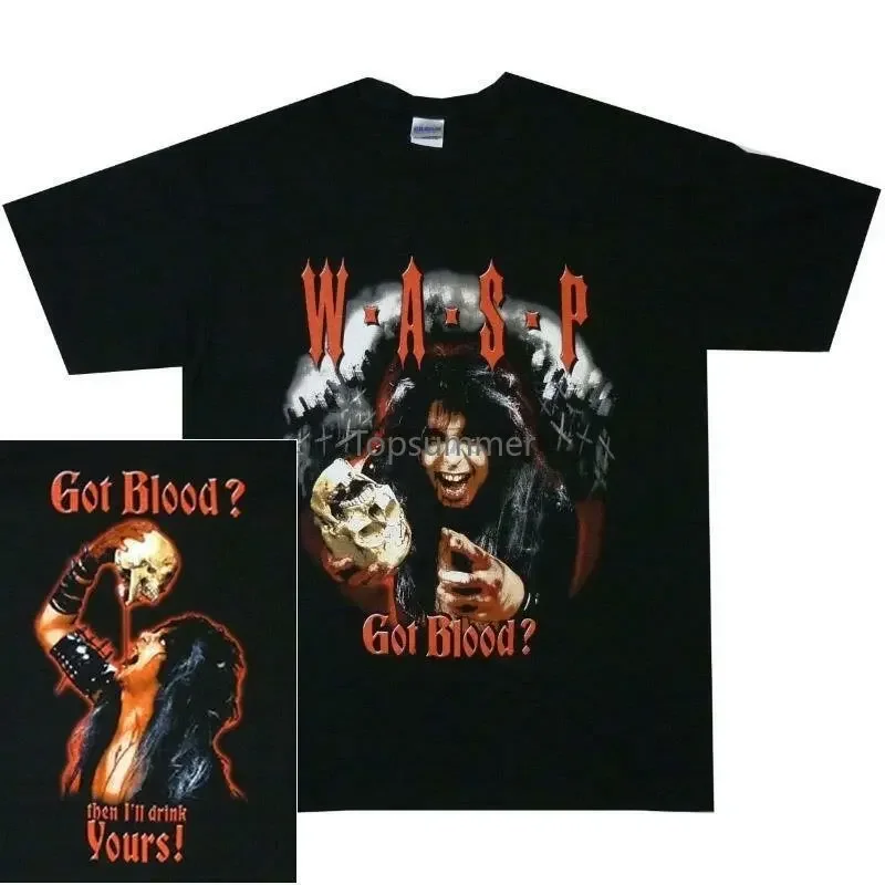 

Licensed Wasp Got Blood T Shirt Heavy Metal