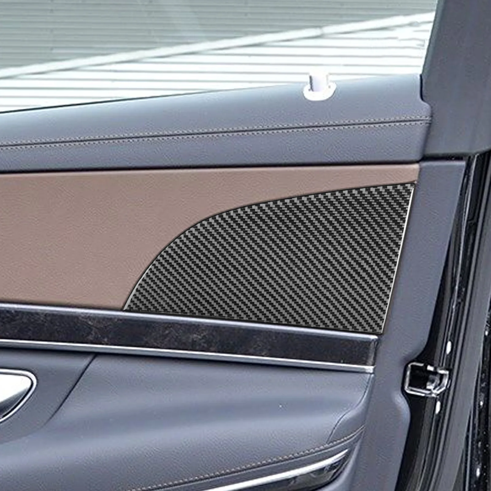 Real Carbon Fiber Car Accessories Front Door Trim Cover Sticker For Mercedes Benz W222 S-Class/Maybach 13 14 15 16 17 18 19 20