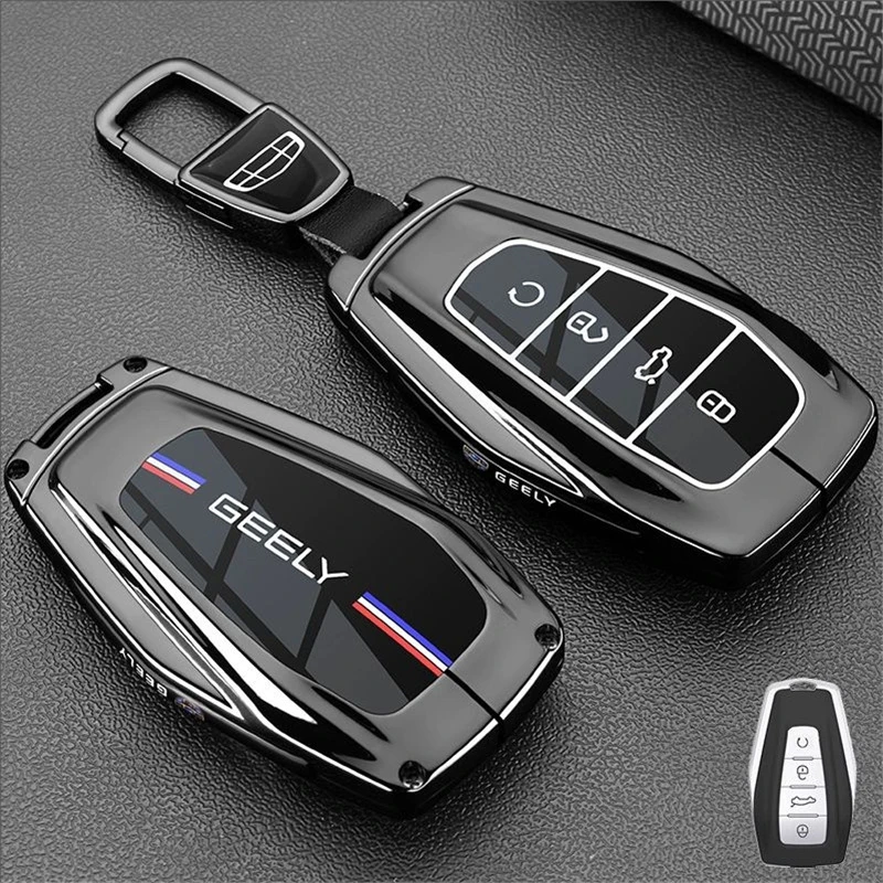 Auto Zink-legierung TPU Schlüssel Fall Halter Abdeckung Für Geely Coolray Monjaro Okavango Atlas Tugella Emgrand GT S Proton X50 X70 X6 X7 – Detail 6