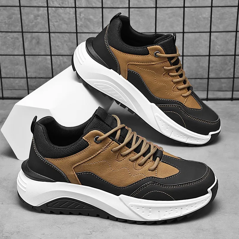 

Men's Sneakers High Quality Casual Shoes Outdoor Safety Work Shoe Non Slip Hiking Shoes for Men Platform Vulcanize Shoes Zapatos