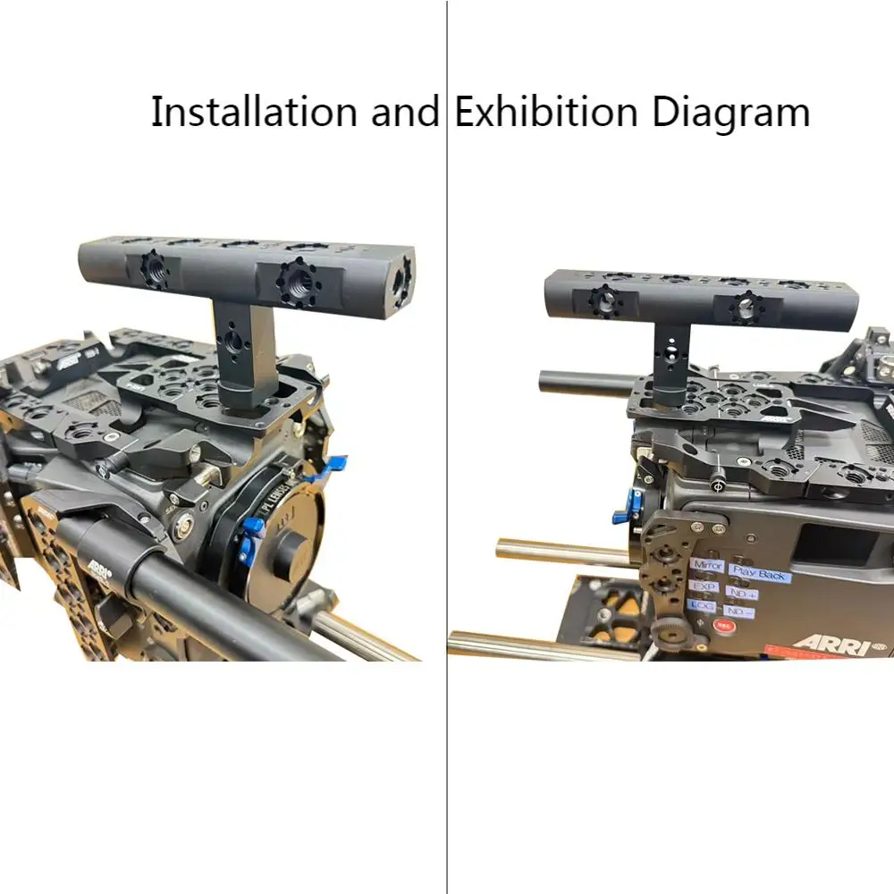 Uchwyt Górny do Pozycjonowania Kamery KUANJIE TH-SR ARRI, Uniwersalny Uchwyt Mocujący 3/8"-16, Przedłużka Uchwytu z Lokalizacją ARRI — zdjęcie produktu 6