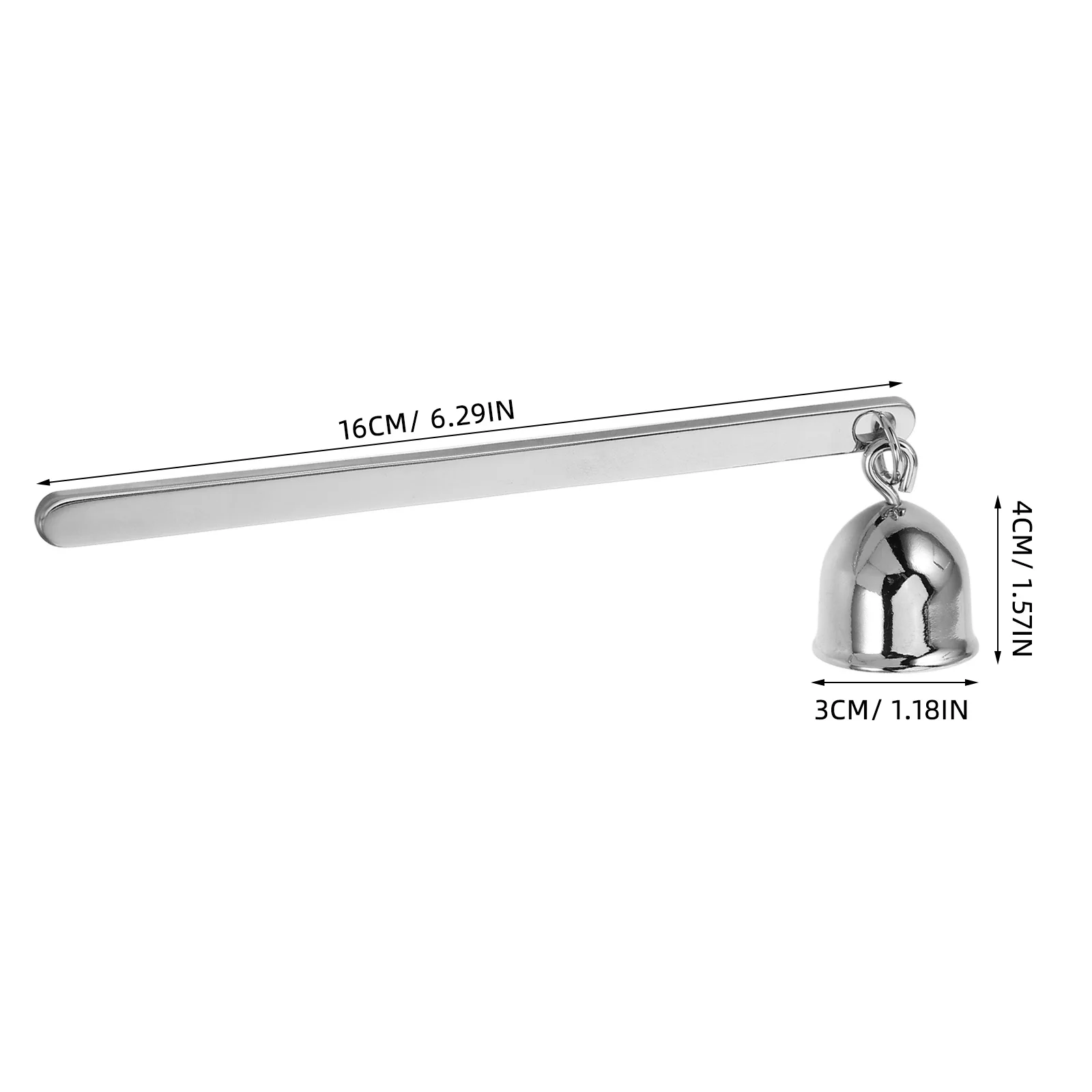 1 قطعة مجموعة السنافر الفولاذ المقاوم للصدأ خمر جرس على شكل مقبض طويل الفتيل المتقلب أداة للاستخدام الآمن اكسسوارات ديكور المنزل #6