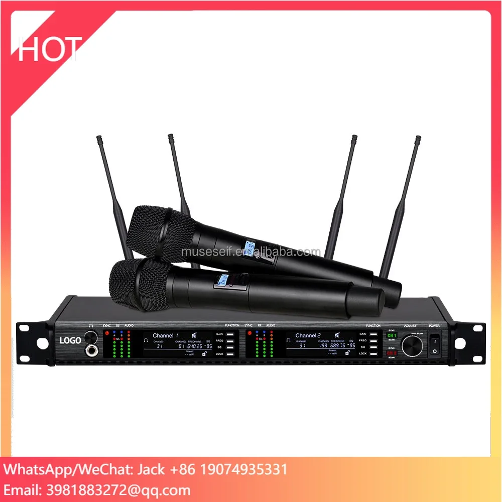 

E/Professional MY-2800 With Dual Beta58/KSM9/KSM8 Wireless Karaoke Microphone System For Stage Live Music Performance Mixer AMP