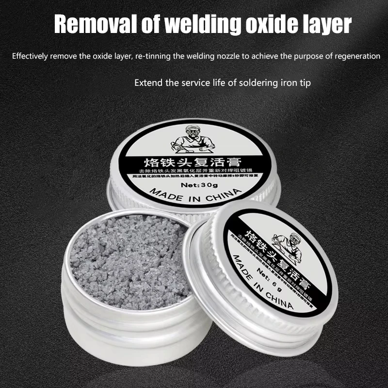 6-30 grams welding iron head cleaning paste; welding iron head solder activator; soldering iron head cleaner; BGA refresh