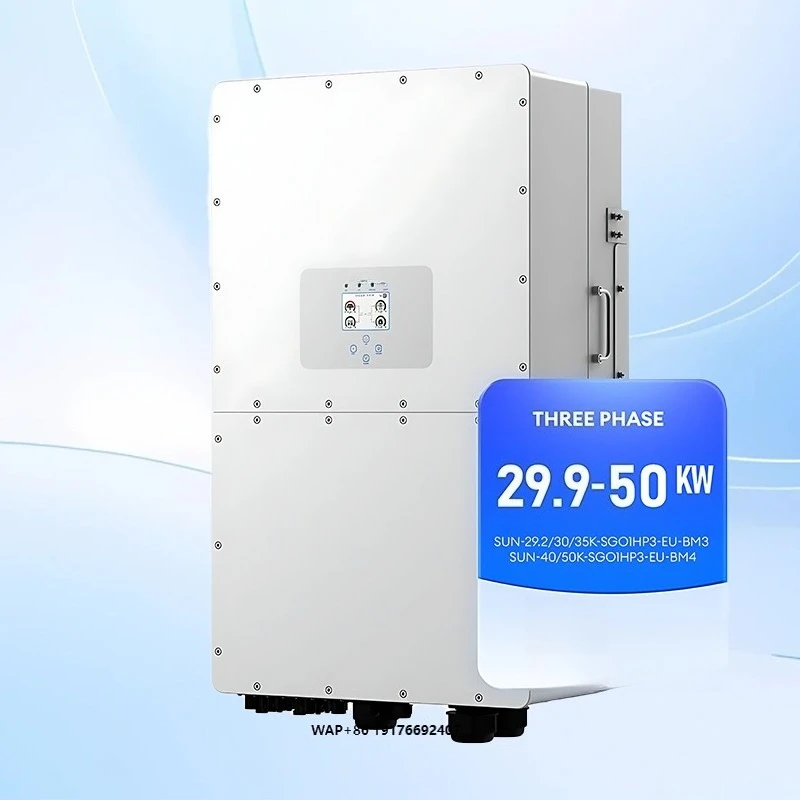 Hybrid deye Solar Inverter 30kw 40kw 50kw Three Phase  with 3 'Mppt Ip65 protection Solar Power Inverter Industrial Use