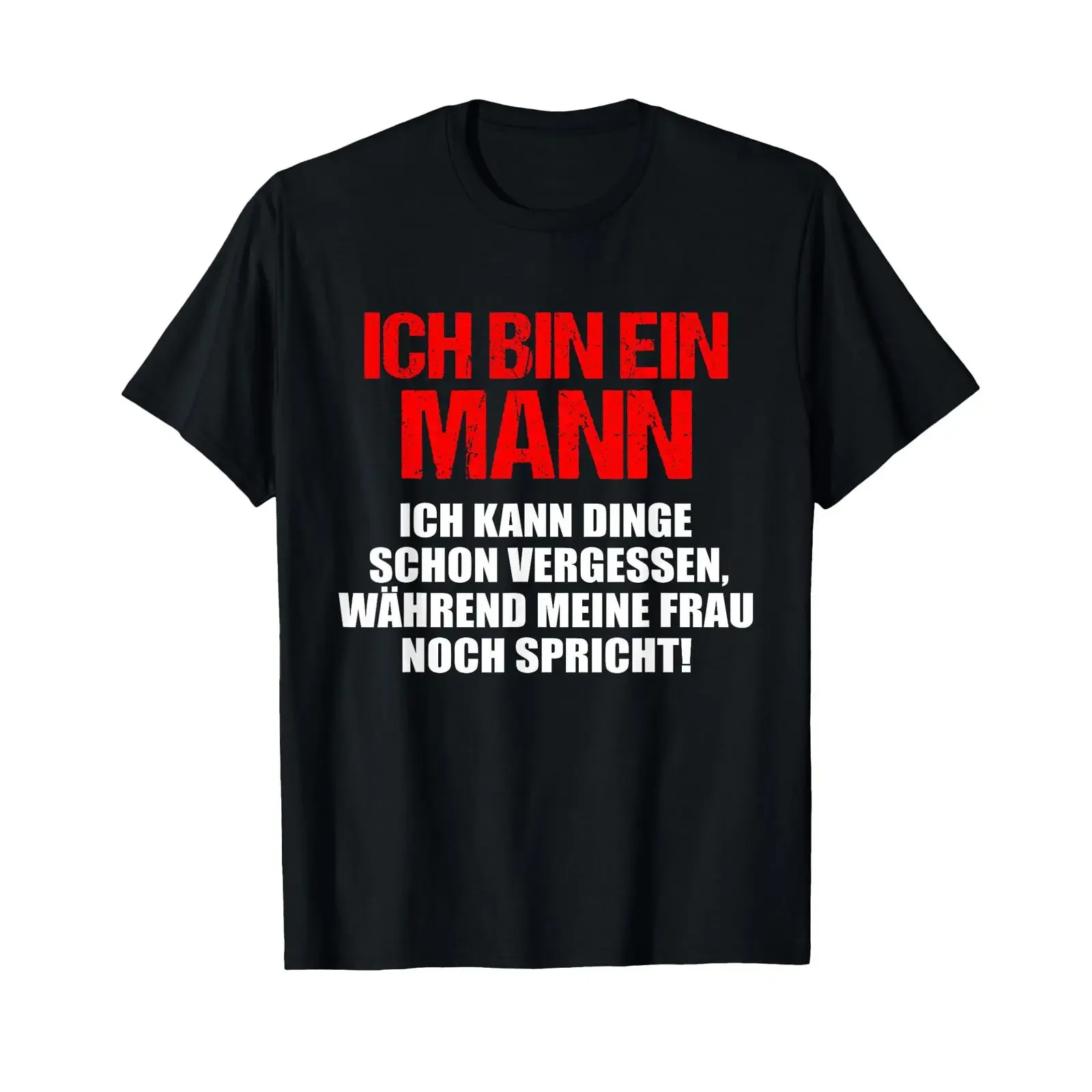 Funny T shirt with German text Ich Bin Ein Mann kann Dinge Schon vergessen vintage Washed Versatile Comfortable Slightly Soft