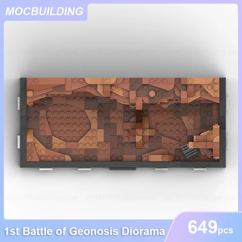 First Battle of Geonosis Diorama Model MOC Building Blocks DIY Assemble Bricks Collection Display Creative Toys Gifts 649PCS